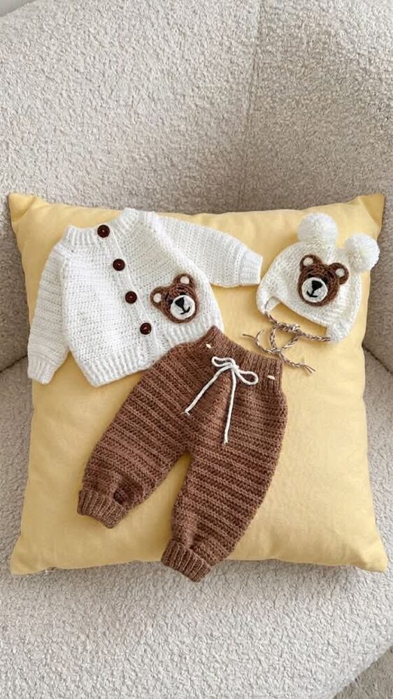 Coffret bébé tricoté main